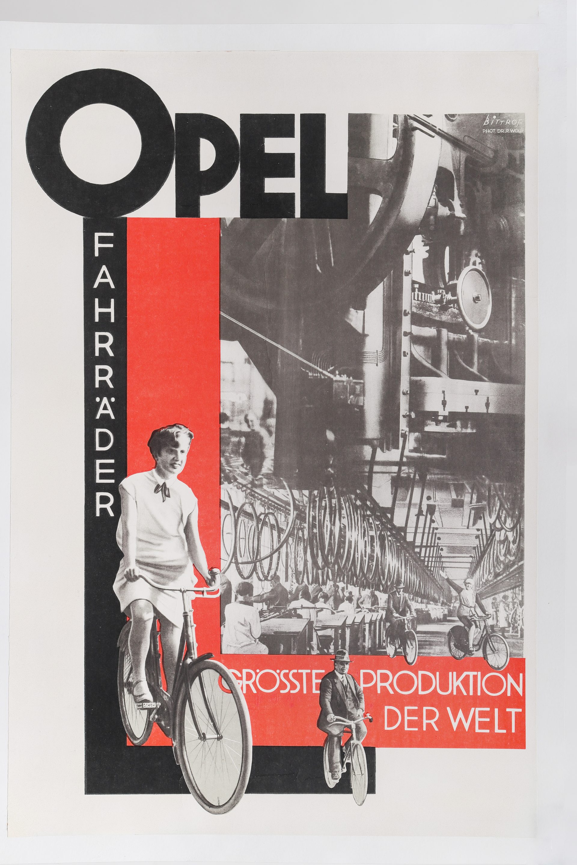 Werbeplakat für Opel-Fahrräder