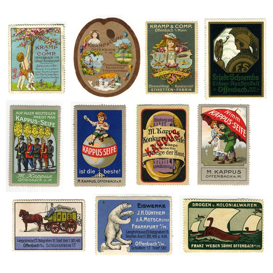 Reklamemarken, Lithographien Reklamemarken, Lithographien