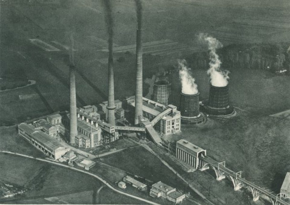 Kraftwerk Borken, 1940er Kraftwerk Borken, 1940er