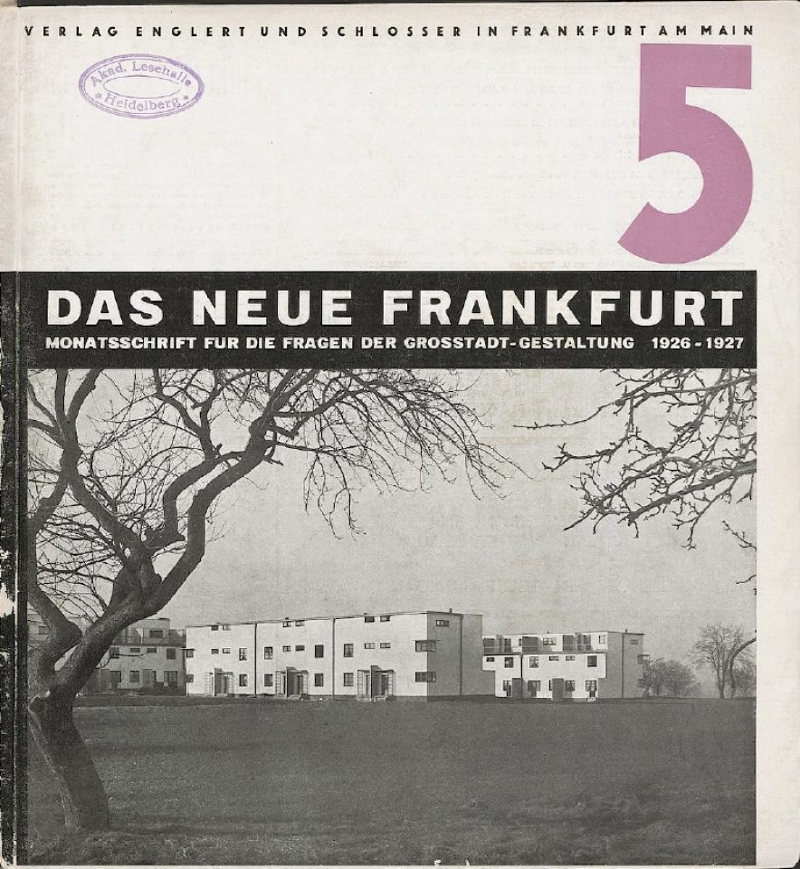 Cover Zeitschrift „Das neue Frankfurt“ Cover Zeitschrift „Das neue Frankfurt“
